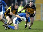 30 October 2005; Paddy Kelly, Munster, in action against Ulster's Andy Mallon, left and Aidan O'Rourke. M Donnelly Interprovincial Football Championship Semi-Final, Ulster v Munster, St. Oliver Plunkett Park, Crossmaglen, Co. Armagh. Picture credit: Damien Eagers / SPORTSFILE