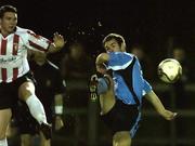 31 October 2005; Brian Shorthall, UCD, in action against Kevin Deery, Derry City. eircom League, Premier Division, UCD v Derry City, Belfield Park, UCD, Dublin. Picture credit: David Maher / SPORTSFILE