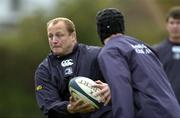 2 November 2005; Will Green in action during Leinster Rugby squad training. Old Belvedere, Anglesea Road, Dublin. Picture credit: Brian Lawless / SPORTSFILE