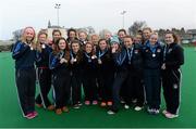 28 March 2014; The Crescent College, Co. Limerick players who were runners-up. Electric Ireland Kate Russell All-Ireland School Girls Hockey Final Tournament, St Andrews College, Dublin v Lurgan College, Co. Armagh, St Andrews College, Booterstown, Co Dublin. Picture credit: Matt Browne / SPORTSFILE