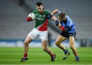 29 March 2014; Cillian O'Connor, Mayo, is tackled by Jonny Cooper, Dublin. Allianz Football League, Division 1, Round 6, Dublin v Mayo. Croke Park, Dublin. Picture credit: Ray McManus / SPORTSFILE