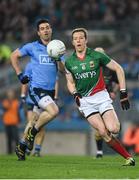 29 March 2014; Donal Vaughan, Mayo, in action against Michael Dara Macauley, Dublin. Allianz Football League, Division 1, Round 6, Dublin v Mayo. Croke Park, Dublin. Picture credit: Ray McManus / SPORTSFILE