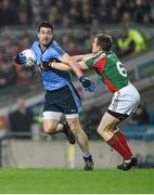 29 March 2014; Michael Dara Macauley, Dublin, in action against Donal Vaughan, Mayo. Allianz Football League, Division 1, Round 6, Dublin v Mayo. Croke Park, Dublin. Picture credit: Ray McManus / SPORTSFILE