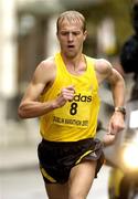 31 October 2005; Eventual winner Dmytro Osadchy of the Ukraine in action during the 2005 adidas Dublin City Marathon. Picture credit: Pat Murphy / SPORTSFILE