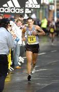 31 October 2005; Gary Crossan, Ireland, in action during the 2005 adidas Dublin City Marathon. Picture credit: Brendan Moran / SPORTSFILE