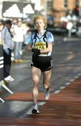 31 October 2005; Larissa Zousko, England, in action during the 2005 adidas Dublin City Marathon. Picture credit: Brendan Moran / SPORTSFILE
