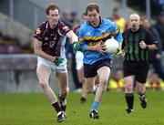 6 November 2005; Michael Donnellan, Salthill-Knocknacarra, in action against James Nallen, Crossmolina. Connacht Club Senior Football Championship Semi-Final, Salthill-Knocknacarra v Crossmolina, Pearse Stadium, Galway. Picture credit: Damien Eagers / SPORTSFILE