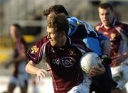 6 November 2005; Paul McGuinness, Crossmolina, in action against Maurice Sheridan, Salthill-Knocknacarra. Connacht Club Senior Football Championship, Semi-Final, Salthill-Knocknacarra v Crossmolina, Pearse Stadium, Galway. Picture credit: Damien Eagers / SPORTSFILE