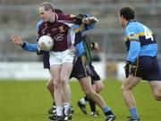6 November 2005; Tom Nallen, Crossmolina, in action against Anthony McDermott and Cian Begley, (4), Salthill-Knocknacarra. Connacht Club Senior Football Championship, Semi-Final, Salthill-Knocknacarra v Crossmolina, Pearse Stadium, Galway. Picture credit: Damien Eagers / SPORTSFILE