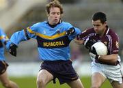 6 November 2005; Joe Keane, Crossmolina, in action against Martie O'Connell, Salthill-Knocknacarra. Connacht Club Senior Football Championship, Semi-Final, Salthill-Knocknacarra v Crossmolina, Pearse Stadium, Galway. Picture credit: Damien Eagers / SPORTSFILE