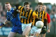 6 November 2005; Colm O'Neill, Crossmaglen Rangers, in action against Fergal Doherty, Bellaghy. Ulster Club Senior Football Championship Quarter-Final, Crossmaglen Rangers v Bellaghy, St. Oliver Plunkett Park, Crossmaglen, Armagh. Picture credit: David Maher / SPORTSFILE