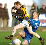 6 November 2005; Michael McNamee, Crossmaglen Rangers, in action against Kevin Doherty, Bellaghy. Ulster Club Senior Football Championship Quarter-Final, Crossmaglen Rangers v Bellaghy, St. Oliver Plunkett Park, Crossmaglen, Armagh. Picture credit: David Maher / SPORTSFILE