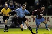 8 November 2005; Gareth Farrelly, Bohemians, in action against Bradly Stepehen, Drogheda United. eircom League, Premier Division. Drogheda United v Bohemians, United Park, Drogheda, Co. Louth Picture credit: Damien Eagers / SPORTSFILE
