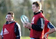 9 November 2005; Lock Ali Williams and centre Aaron Mauger, left, during squad training. New Zealand squad training, Westmanstown Sports Centre, Dublin. Picture credit: Pat Murphy / SPORTSFILE