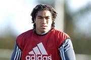 9 November 2005; Ma'a Nonu during squad training. New Zealand squad training, Westmanstown Sports Centre, Dublin. Picture credit: Pat Murphy / SPORTSFILE