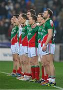29 March 2014; The Mayo team stand together during the National Anthem. Allianz Football League, Division 1, Round 6, Dublin v Mayo. Croke Park, Dublin. Picture credit: Dáire Brennan / SPORTSFILE