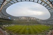 29 March 2014; A general view of the Aviva Stadium during the game. Celtic League 2013/14, Round 18, Leinster v Munster, Aviva Stadium, Lansdowne Road, Dublin. Picture credit: Ramsey Cardy / SPORTSFILE