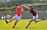 30 March 2014; Caolan Rafferty, Armagh, in action against James Kavanagh, Galway. Allianz Football League Division 2, Round 6, Galway v Armagh, Tuam Stadium, Tuam, Co. Galway. Picture credit: Ray Ryan / SPORTSFILE