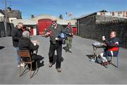 30 March 2014; Programme sellers take full advantage of the sunshine at Tuam Stadium. Allianz Football League Division 2, Round 6, Galway v Armagh, Tuam Stadium, Tuam, Co. Galway. Picture credit: Ray Ryan / SPORTSFILE