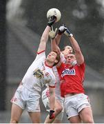 30 March 2014; Peter Harte, left, and Colm Cavanagh, Tyrone, in action against Fintan Goold, Cork compete for possession. Allianz Football League Division 1, Round 6, Cork v Tyrone, Pairc Ui Rinn, Cork. Picture credit: Ramsey Cardy / SPORTSFILE