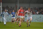 30 March 2014; Fintan Goold, Cork, in action against Niall McKenna, Tyrone. Allianz Football League Division 1, Round 6, Cork v Tyrone, Pairc Ui Rinn, Cork. Picture credit: Ramsey Cardy / SPORTSFILE