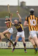 30 March 2014; Andrew Shore, Wexford, fields a high ball ahead of Mark Kelly, Kilkenny. Allianz Hurling League Division 1, Quarter-Final, Wexford v Kilkenny, Wexford Park, Wexford. Picture credit: Brendan Moran / SPORTSFILE