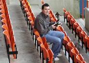 10 November 2005; Shelbourne's Jason Byrne who was presented with the eircom / Soccer Writers Association of Ireland Player of the Month award for October. Tolka Park, Dublin. Picture credit: Brian Lawless / SPORTSFILE