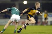 12 November 2005; Dick Clerkin, Ulster, in action against Barry Cahill, Leinster. M Donnelly Interprovincial Football Championship Final, Leinster v Ulster, Parnell Park, Dublin. Picture credit: Pat Murphy / SPORTSFILE