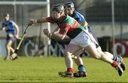 13 November 2005; Stephen Brown, Birr, in action against Colm Everard, UCD. Leinster Club Senior Hurling Championship Quarter-Final, UCD v Birr, Parnell Park, Dublin. Picture credit: Brian Lawless / SPORTSFILE