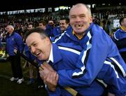 13 November 2005; Jimmy Heverin, left, Portumna manager, celebrates with Vincent Treacy, team selector, at the end of the game. Galway County Senior Hurling Championship Final, Portumna v Loughrea, Pearse Stadium, Galway. Picture credit: David Maher / SPORTSFILE