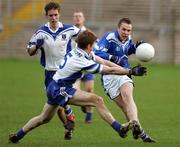 13 November 2005; Stephen Fitzpatrick, Latton, in action against Pauric Smith, Cavan Gaels. AIB Ulster Club Senior Football Championship Quater-Final, Cavan Gaels v Latton, Brewester Park, Enniskillen. Picture credit: Oliver McVeigh / SPORTSFILE