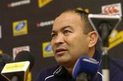 16 November 2005; Eddie Jones, Australia, head coach speaking at a press conference ahead of the International friendly Permanent TSB Test game against Ireland. Portmarnock Hotel and Golf Links, Portmarnock, Co. Dublin. Picture credit: Matt Browne / SPORTSFILE