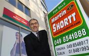 16 November 2005; Tyrone football manager Mickey Harte at the opening of the Dublin branch of Martin Shortt Auctioneers where he will take up the position of Manager. Ballymun, Dublin. Picture credit: Brian Lawless / SPORTSFILE