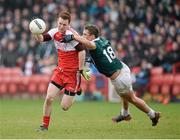 30 March 2014; Aidan McAlynn, Derry, in action against Hugh Lynch, Kildare. Allianz Football League Division 1, Round 6, Derry v Kildare, Celtic Park, Derry. Picture credit: Oliver McVeigh / SPORTSFILE