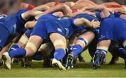 29 March 2014; A general view of forwards pushing in a scrum. Celtic League 2013/14, Round 18, Leinster v Munster, Aviva Stadium, Lansdowne Road, Dublin. Picture credit: Brendan Moran / SPORTSFILE