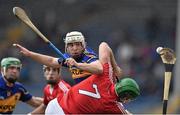 30 March 2014; Niall O'Meara, Tipperary, in action against William Egan, Cork. Allianz Hurling League Division 1, Quarter-Final, Tipperary v Cork, Semple Stadium, Thurles, Tipperary. Picture credit: David Maher / SPORTSFILE
