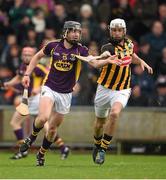 30 March 2014; Liam Óg McGovern, Wexford, in action against Jackie Tyrrell, left, and Michael Fennelly, Kilkenny. Allianz Hurling League Division 1, Quarter-Final, Wexford v Kilkenny, Wexford Park, Wexford. Picture credit: Brendan Moran / SPORTSFILE