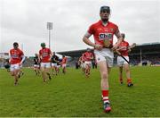 30 March 2014; Conor Lehane, Cork, along with his team-mate's, make their way to the bench for the official team photograph. Allianz Hurling League Division 1, Quarter-Final, Tipperary v Cork, Semple Stadium, Thurles, Tipperary. Picture credit: David Maher / SPORTSFILE