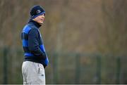 31 March 2014; Brian O'Driscoll, Leinster, looks on during squad training ahead of their side's Heineken Cup Quarter-Final game against Toulon on Sunday. Leinster Rugby Squad Training and Media Briefing, Rosemount, UCD, Belfield, Dublin. Picture credit: Brendan Moran / SPORTSFILE