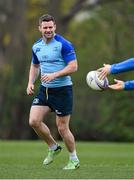 31 March 2014; Fergus McFadden, Leinster, in action during squad training ahead of their side's Heineken Cup Quarter-Final game against Toulon on Sunday. Leinster Rugby Squad Training and Media Briefing, Rosemount, UCD, Belfield, Dublin. Picture credit: Brendan Moran / SPORTSFILE