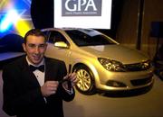 11 November 2005; Cork's John Gardiner, GPA Opel Awards Hurler of the Year, receives the keys to an Opel Astra Sport at the 2005 GPA Opel Awards. Citywest Hotel, Dublin. Picture credit: Damien Eagers / SPORTSFILE