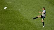 18 November 2005; Ireland out-half Ronan O'Gara practices his kicking during the captain's run. Ireland Captain's Run, Lansdowne Road, Dublin. Picture credit: Brendan Moran / SPORTSFILE