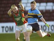 20 November 2005; Seamie Crowe, Salthill-Knocknacarra, in action against Robert Kelly, St. Brigids. Connacht Club Senior Football Championship Final, Salthill-Knocknacarra v St. Brigids, Pearse Stadium, Galway. Picture credit: Damien Eagers / SPORTSFILE