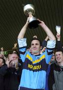 20 November 2005; Salthill-Knocknacarra captain Maurice Sheridan lifts the Shane McGettigan Cup. Connacht Club Senior Football Championship Final, Salthill-Knocknacarra v St. Brigids, Pearse Stadium, Galway. Picture credit: Damien Eagers / SPORTSFILE