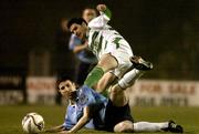 22 November 2005; Paul Shields, Dublin City, in action against Cathal O'Connor, Shamrock Rovers. eircom league Promotion / Relegation Play-off, 1st Leg, Shamrock Rovers v Dublin City, Dalymount Park, Dublin. Picture credit: David Maher / SPORTSFILE
