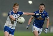 2 April 2014; Padraig McKenna, Monaghan, in action against Brian Sankey, Cavan. Cadbury Ulster GAA Football U21 Championship Semi-Final, Monaghan v Cavan, Athletic Grounds, Armagh. Picture credit: Oliver McVeigh / SPORTSFILE