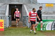 4 April 2014; Ulster's John Afoa, centre, captain Johann Muller, right, and Luke Marshall arrive for their captain's run ahead of Saturday's Heineken Cup Quarter Final match against Saracens at Ravenhill. Ravenhill Park, Belfast, Co. Antrim. Picture credit: Ramsey Cardy / SPORTSFILE