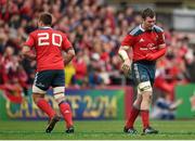 5 April 2014; Peter O'Mahony, Munster, leaves the pitch after picking up an injury. Heineken Cup Quarter-Final, Munster v Toulouse. Thomond Park, Limerick. Picture credit: Stephen McCarthy / SPORTSFILE