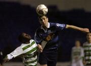 25 November 2005; Paul Shiels, Dublin City, in action against Mark Rutherford, Shamrock Rovers. eircom league Promotion / Relegation Play-off, 2nd Leg, Dublin City v Shamrock Rovers, Tolka Park, Dublin. Picture credit: Matt Browne / SPORTSFILE