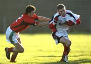 26 November 2005; Jimmy Killeen, Mayo News / O'Neills Club Stars, in action against Aiden Higgins, Mayo XV. Challenge Game, Mayo News / O'Neills Club Stars v Mayo XV, McHale Park, Castlebar, Co. Mayo. Picture credit: Damien Eagers / SPORTSFILE